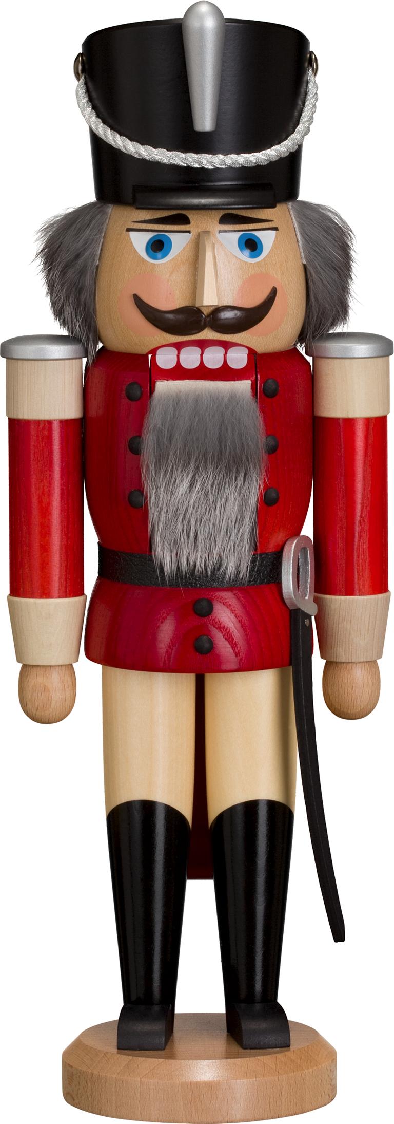 Husar Esche lasiert rot 37cm Husar Esche lasiert rot 37cm