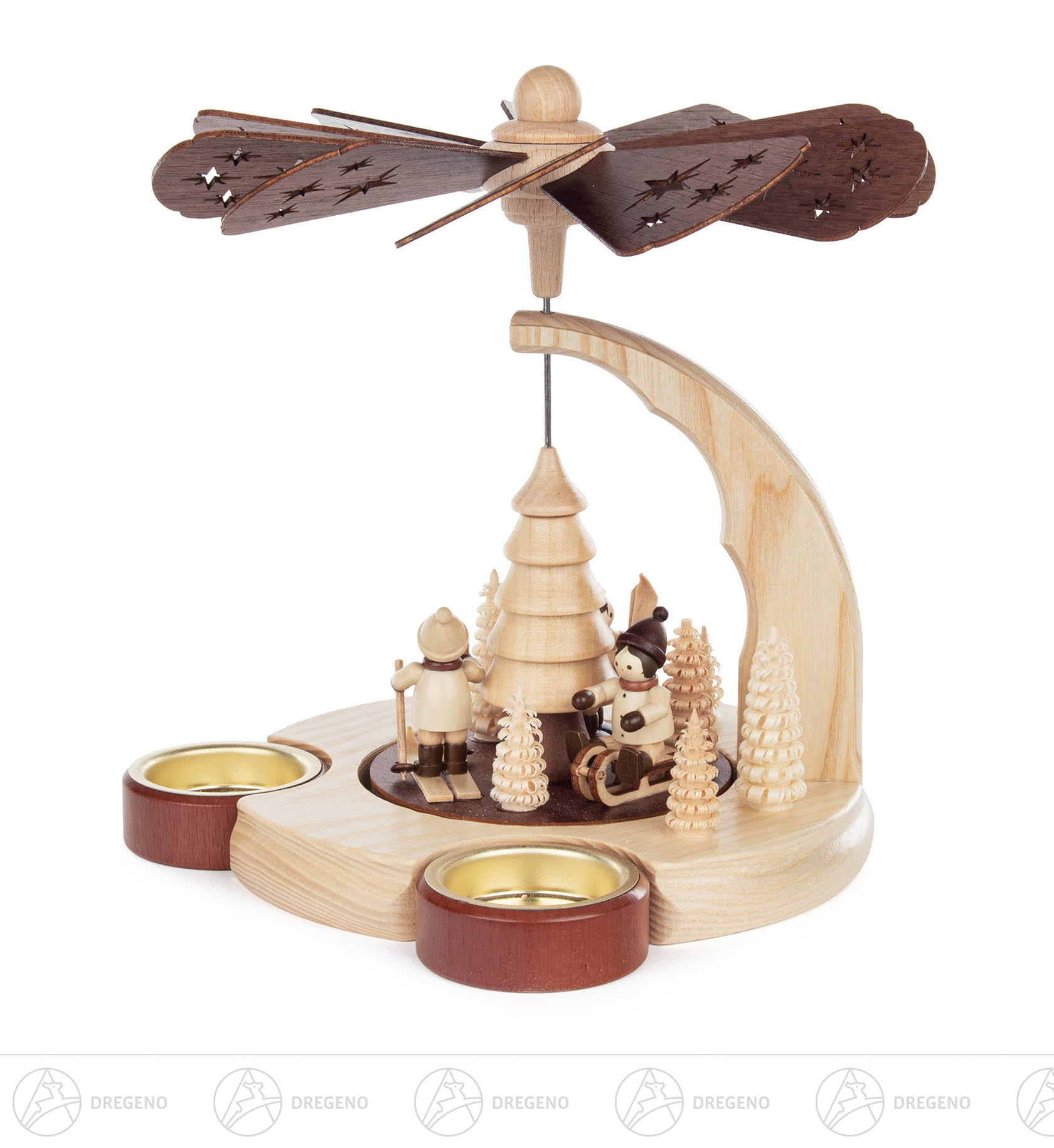 Pyramide Winterkinder für Teelichte