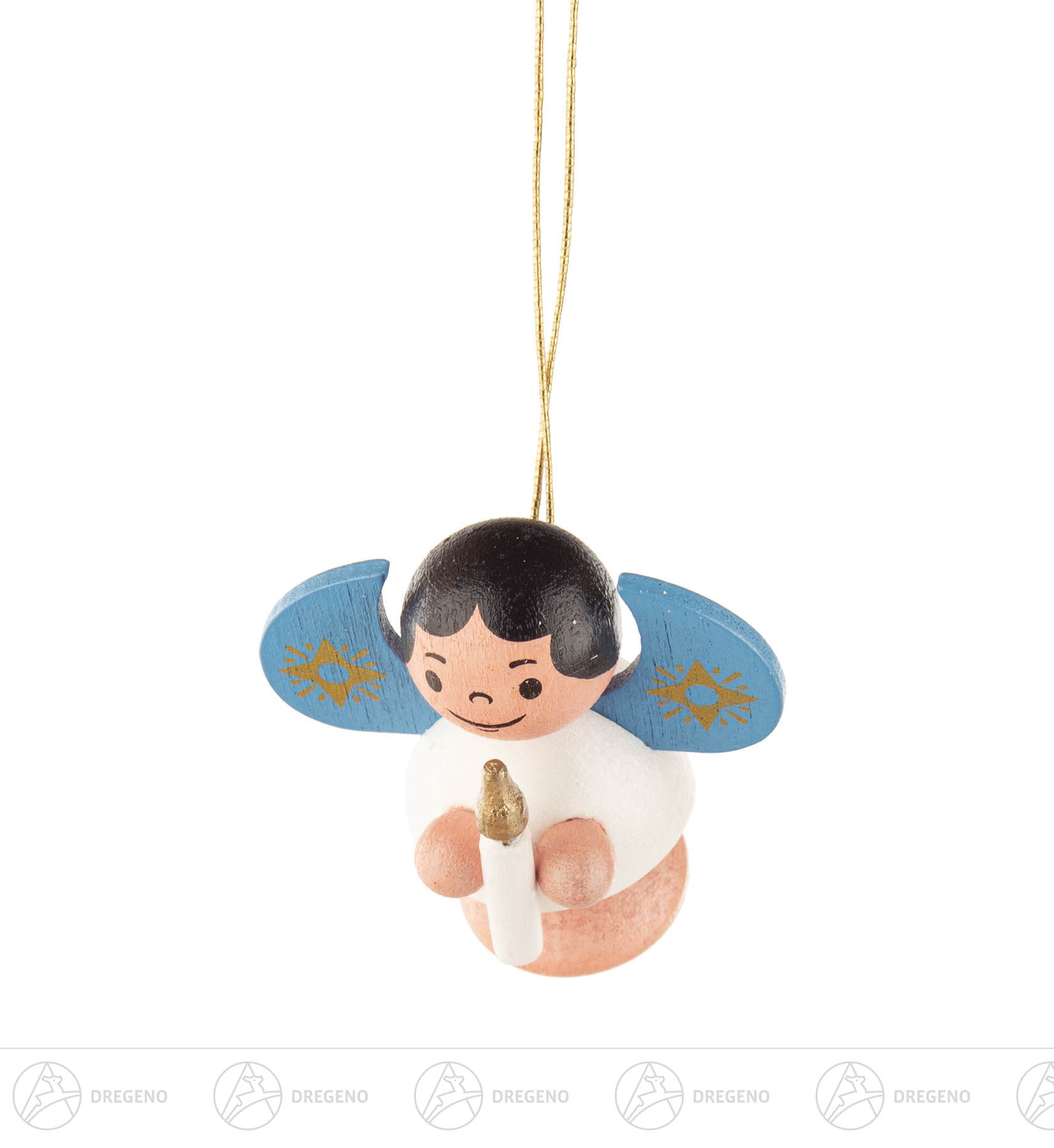 Behang Engel mit Kerze,bunt 4cm