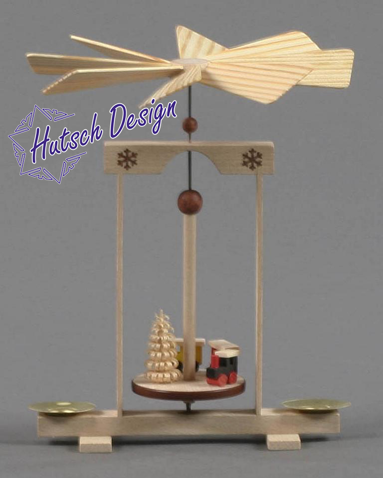 Mini-Pyramide mit Eisenbahn, für Kerzen d10mm