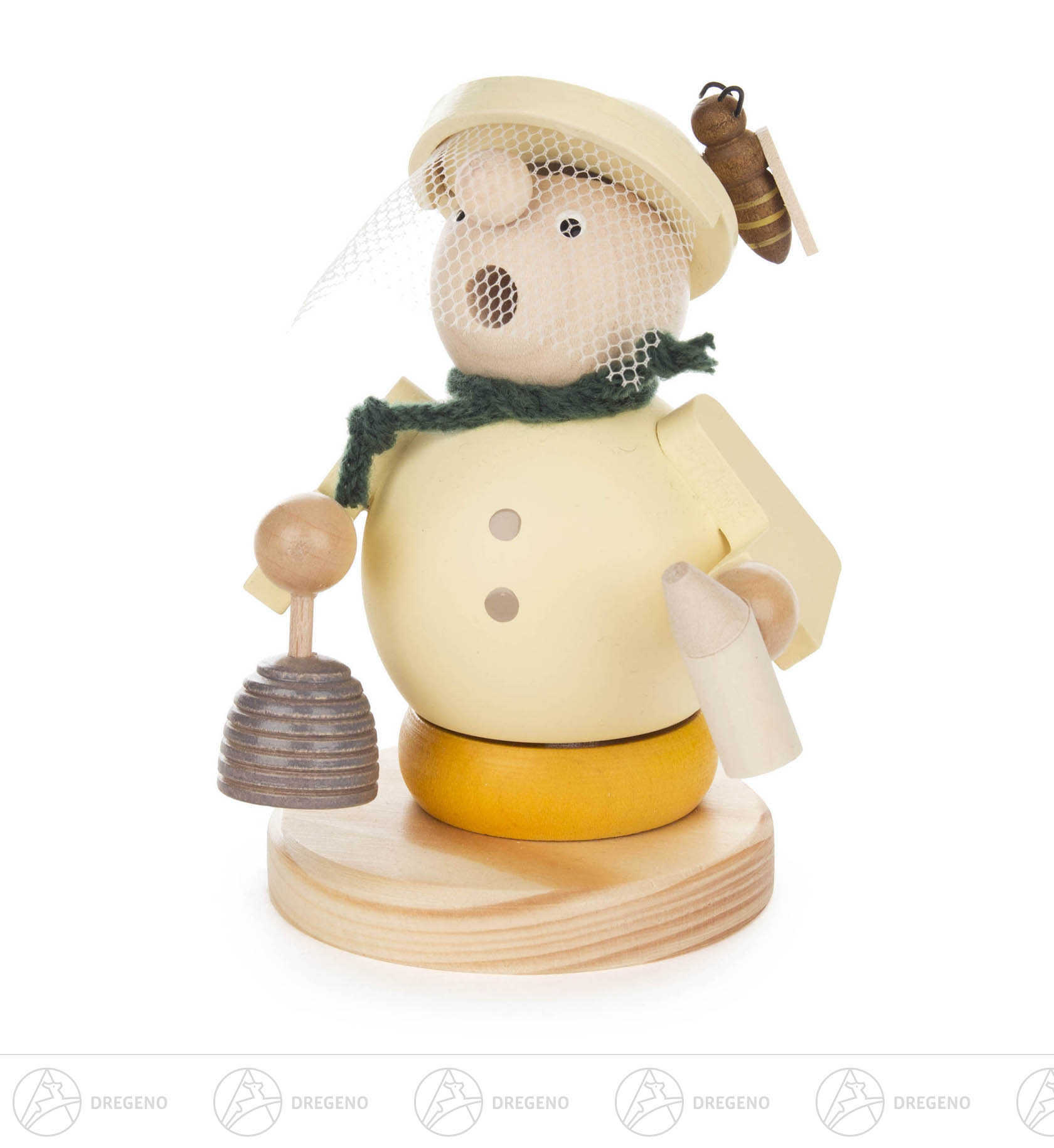 Räuchermann Imker Willy mit Bienenkorb