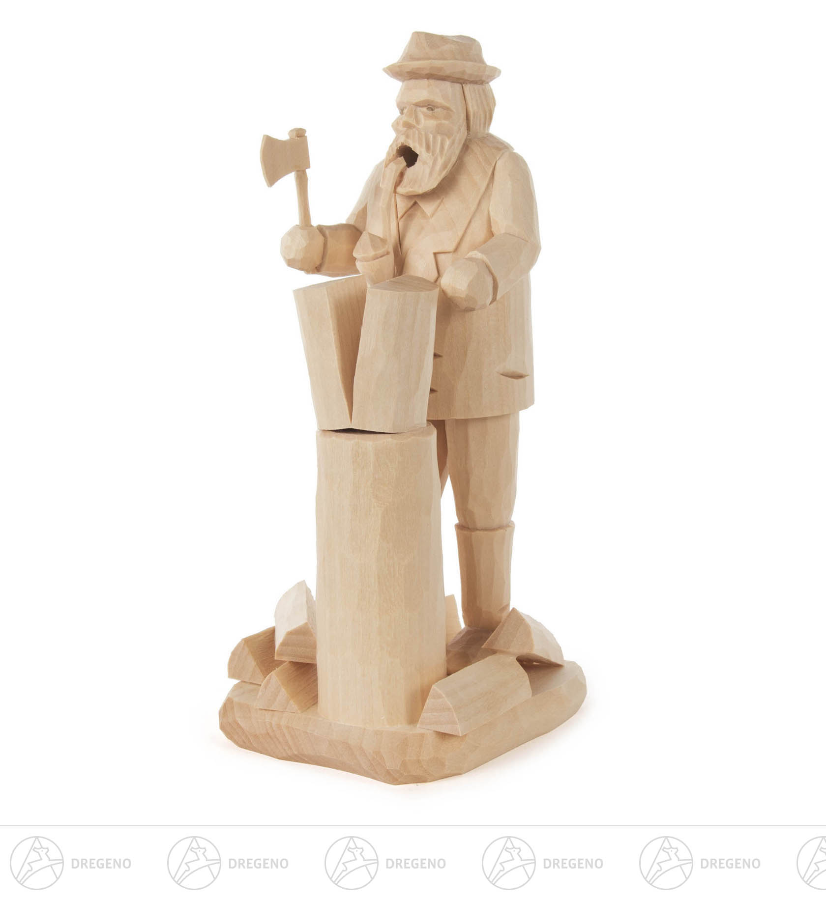 Räuchermann Holzmichel, geschnitzt