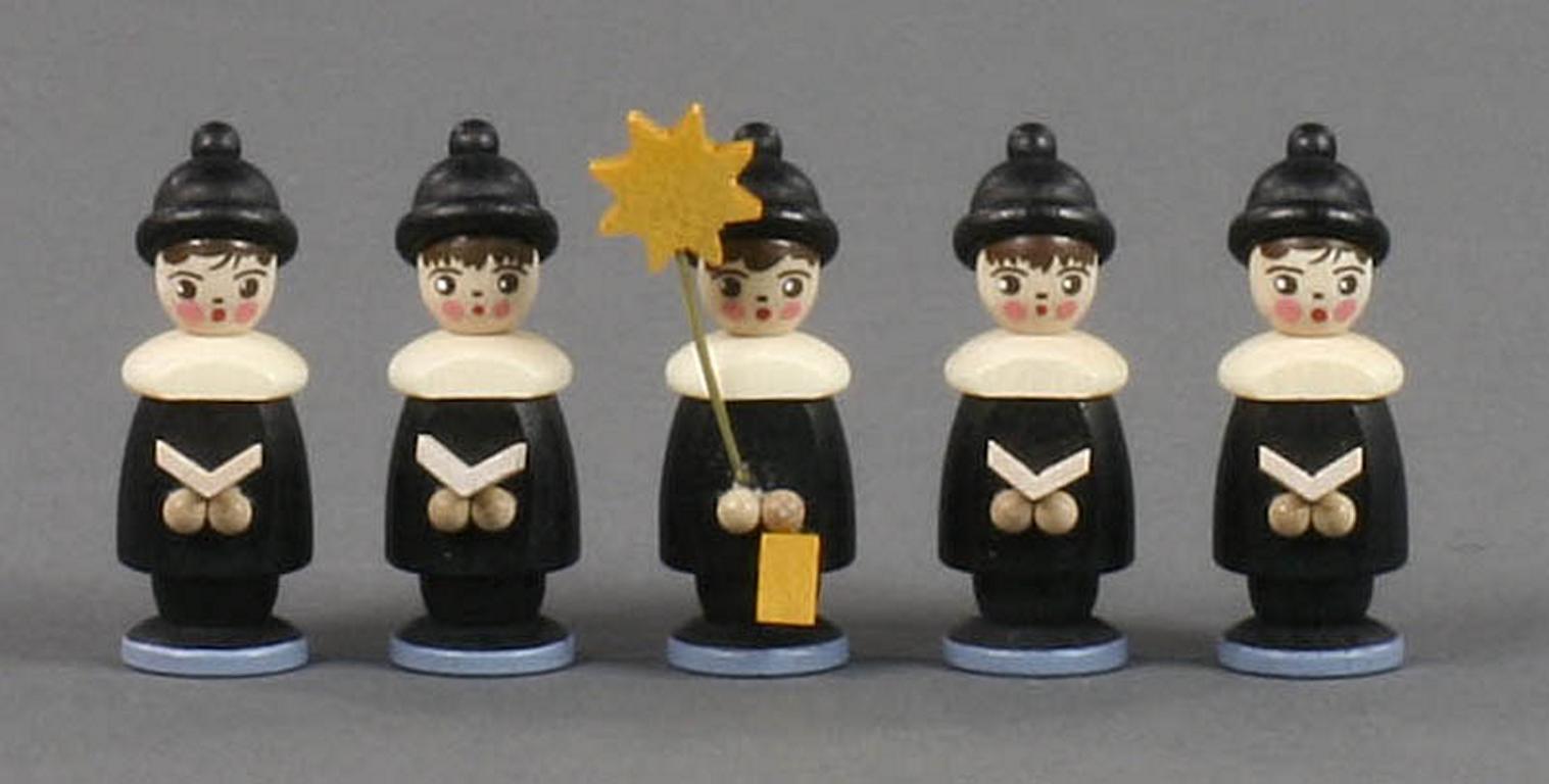 Kurrendefiguren schwarz, 4cm (5) Kurrendefiguren schwarz, 4cm (5)