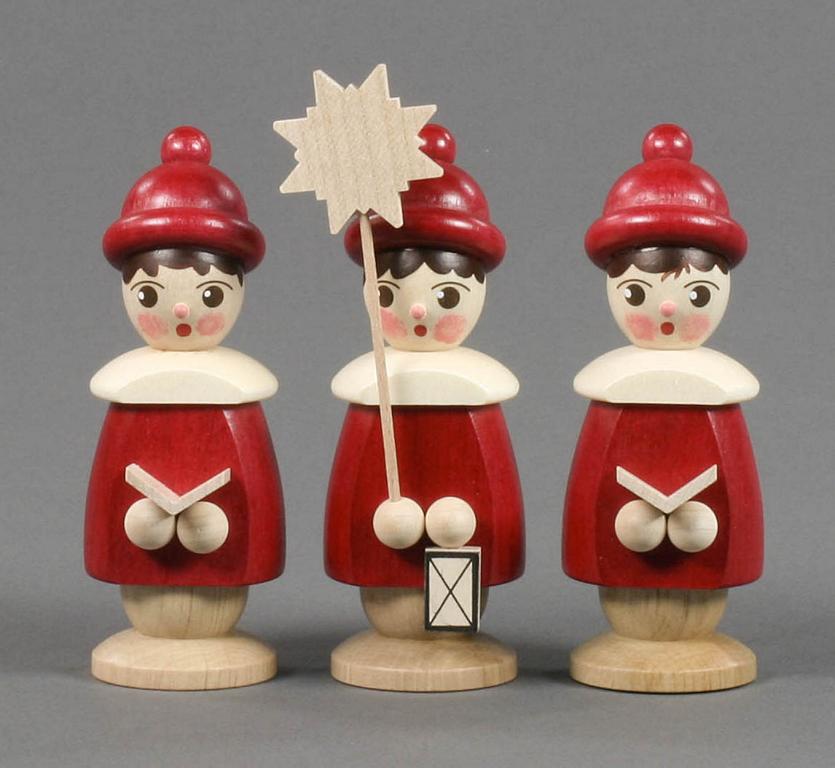 Kurrendefiguren rot, 11cm (3) Kurrendefiguren rot, 11cm (3)