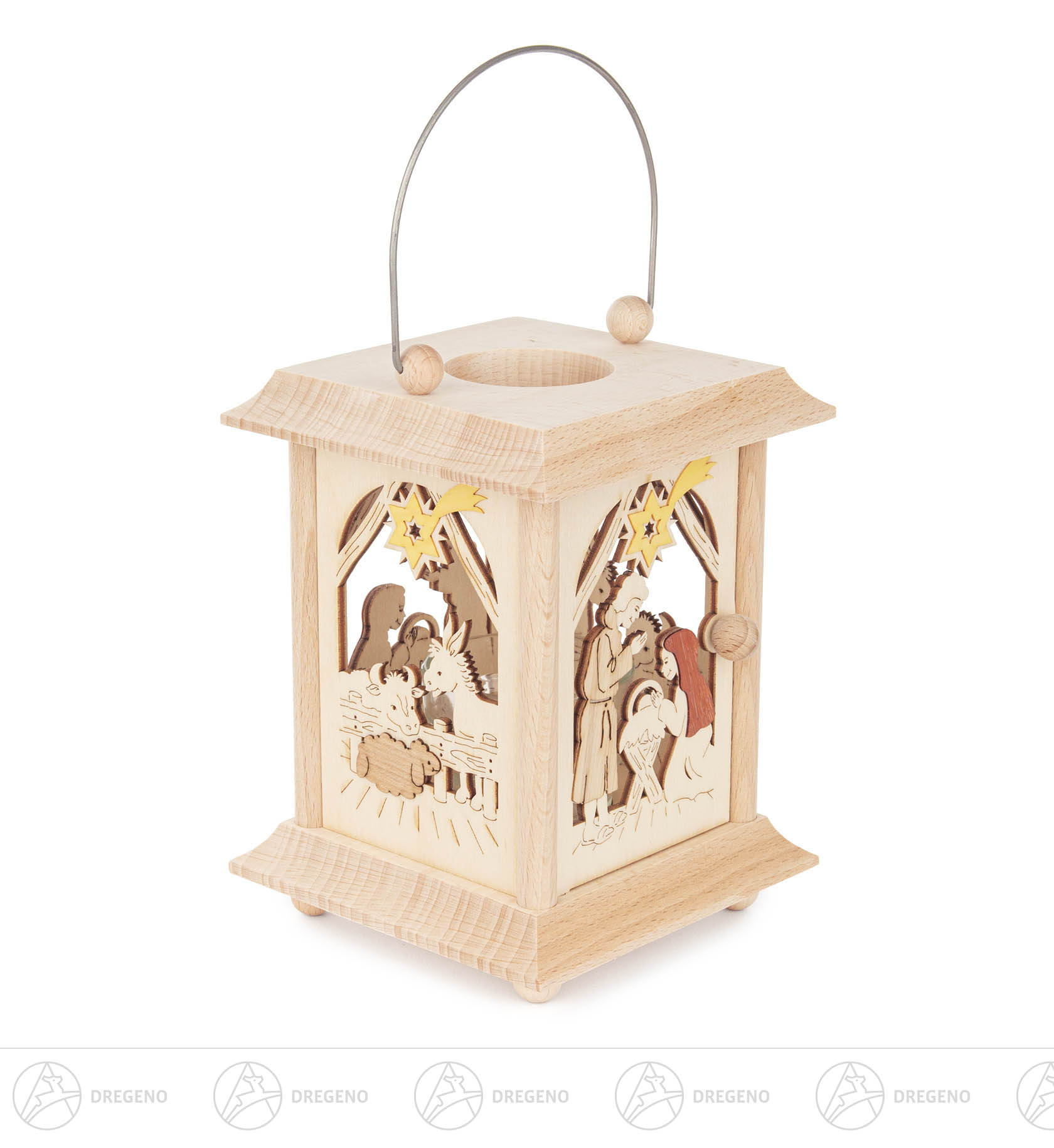 Tischlaterne Krippe Neu  17cm