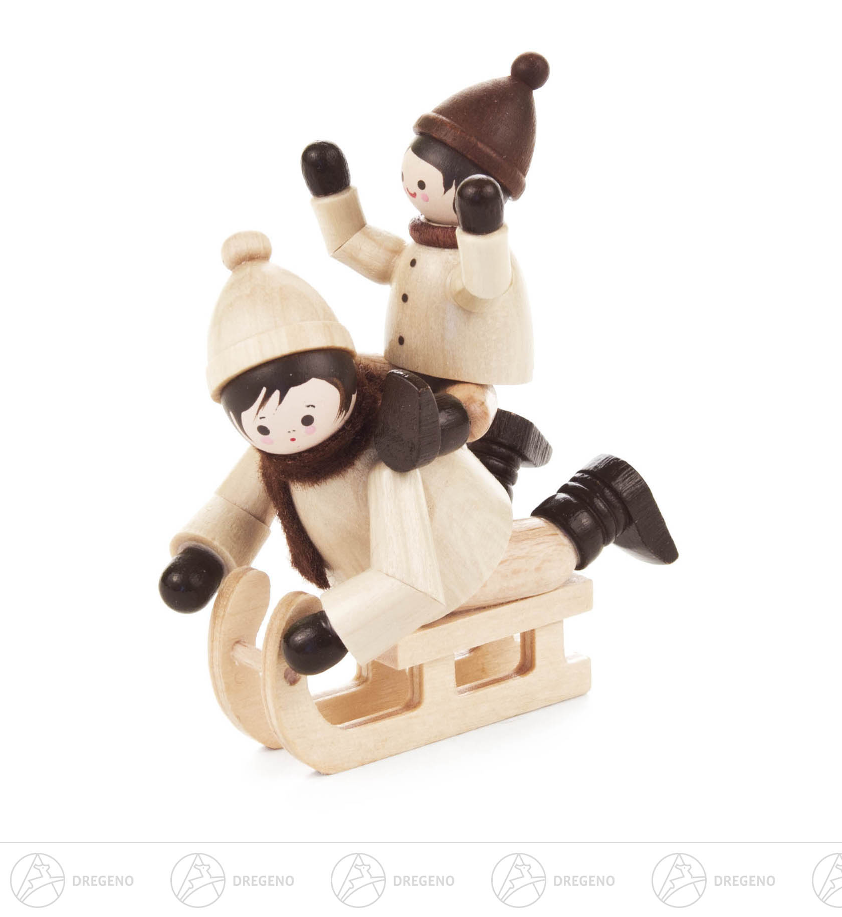 Schlittenfahrt Rodelspass natur 7cm