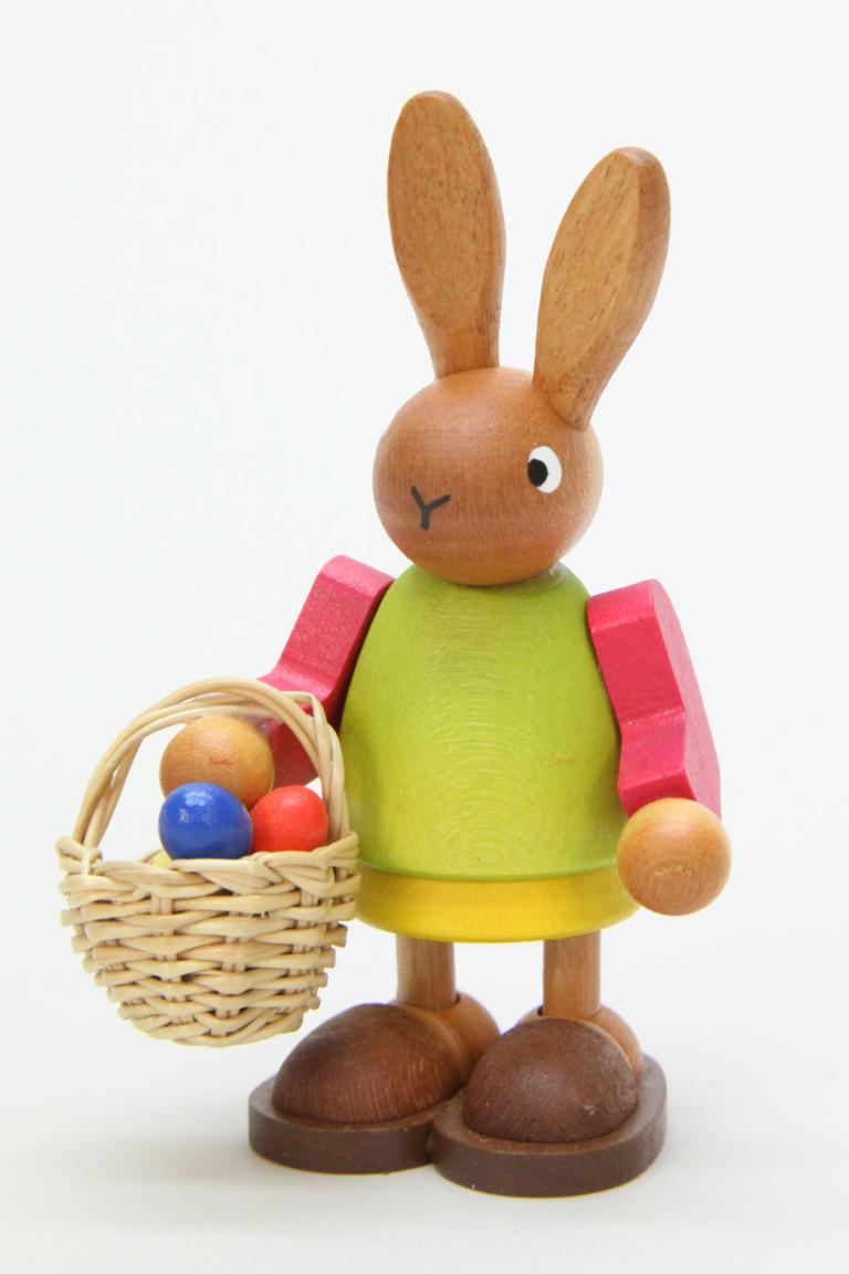 Häsin mit Eierkorb  8,5 cm