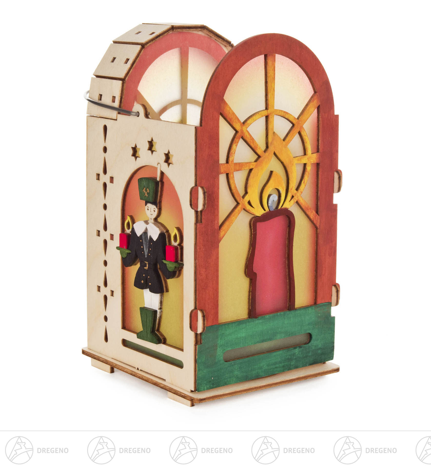 Bastelset Laterne Erzgebirge 18x18cm