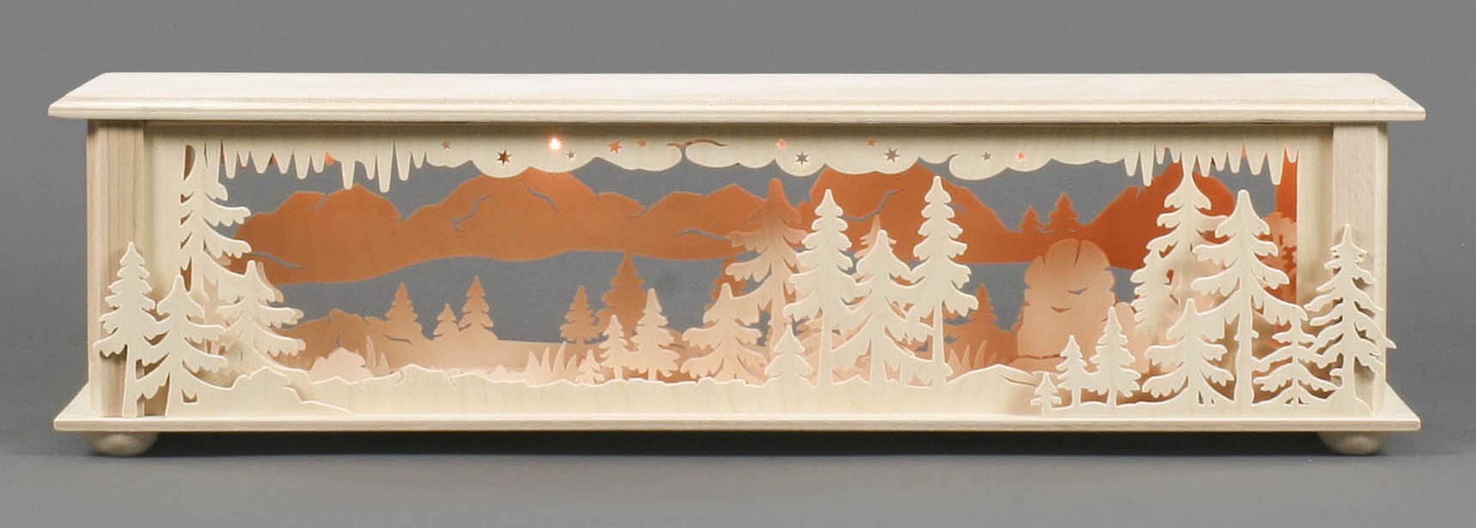 Universalsockel klein Wald, elektrisch beleuchtet