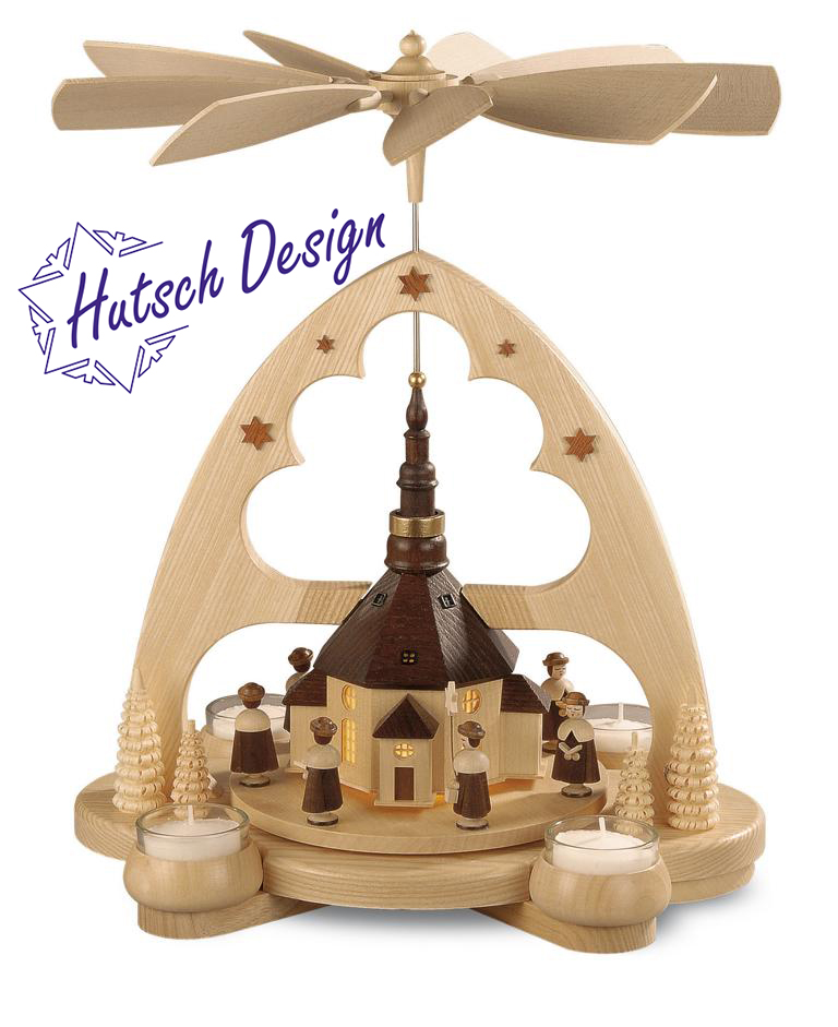Bogenpyramide Seiffener Kirche, natur Bogenpyramide Seiffener Kirche, natur