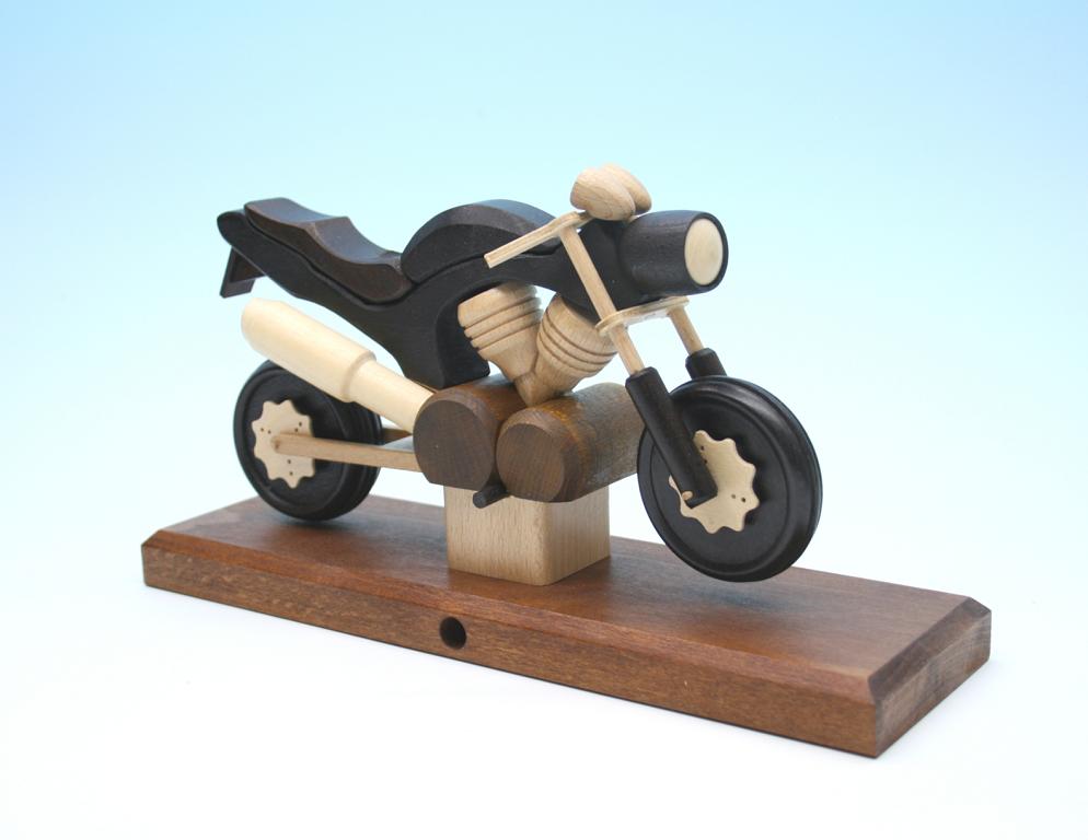 Raeuchermotorrad Touring schwarz  27 x8 x 16cm
