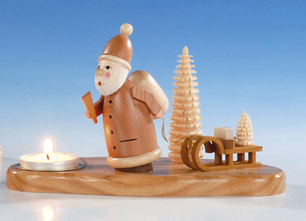 mit Weihnachtsmann  natur 10cm