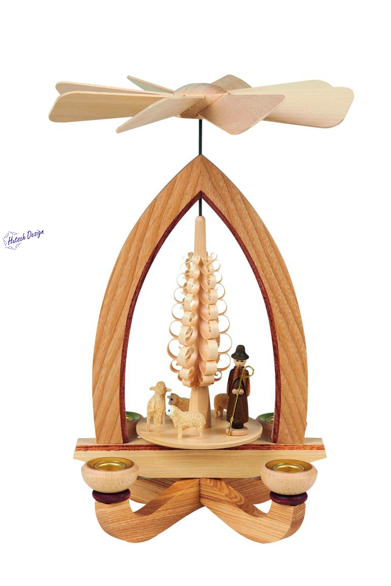 Pyramide mit Schafe 28cm