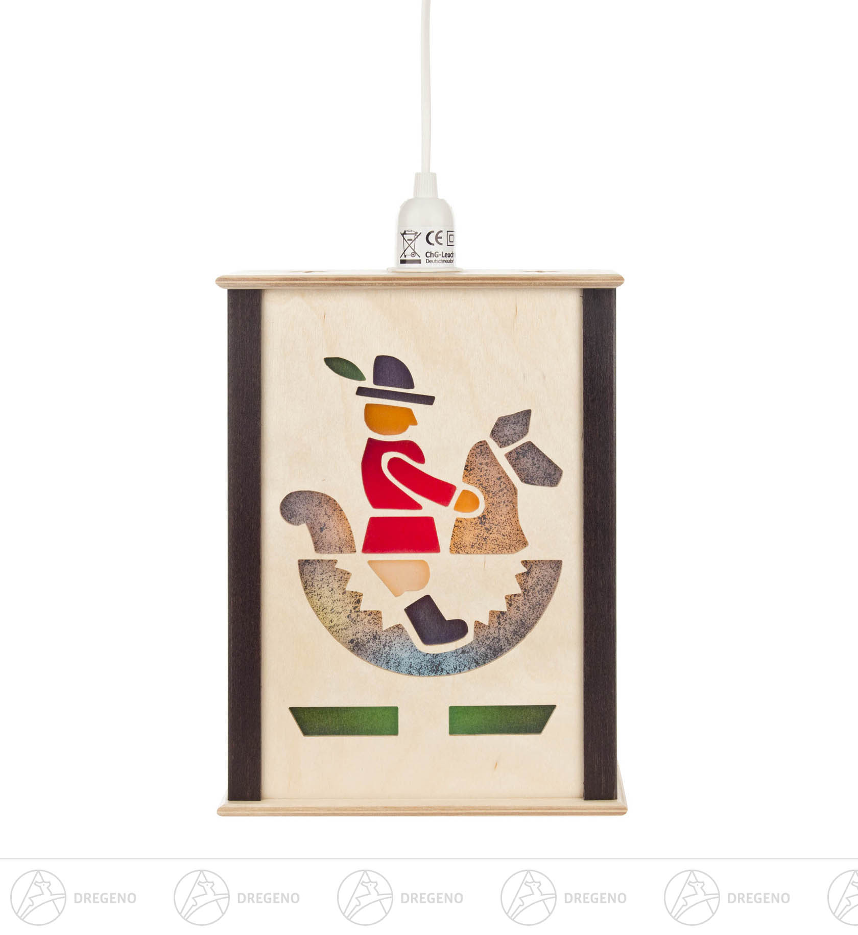 Fensterlaterne Reiterlein, klein 23cm