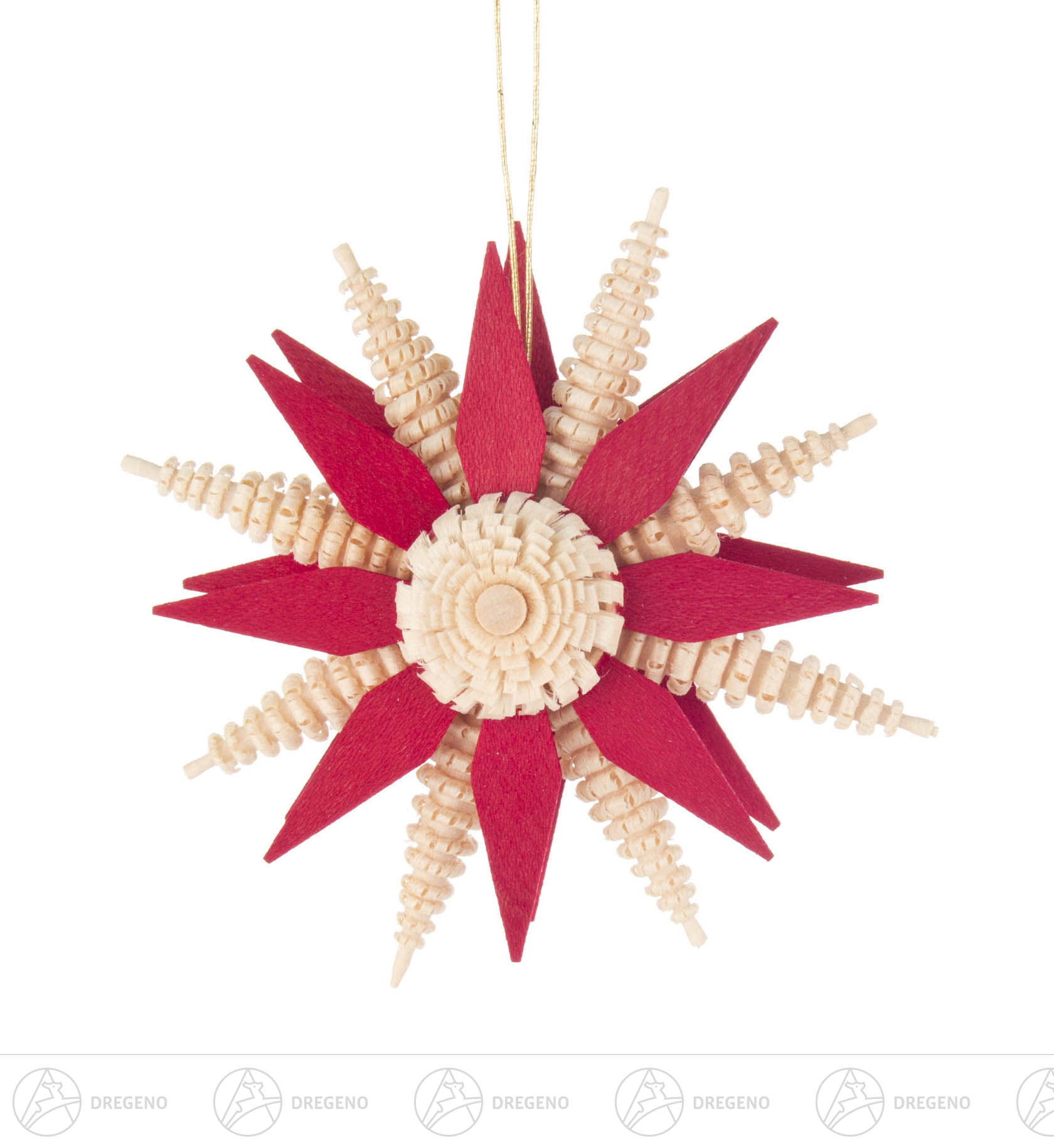 Behang Stern rot 7cm