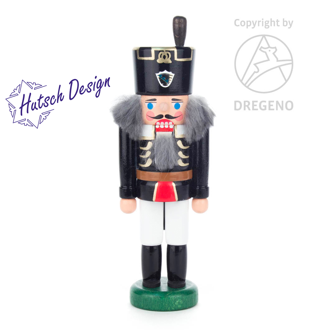 Nussknacker Bergmann schwarz-weiß, 15cm