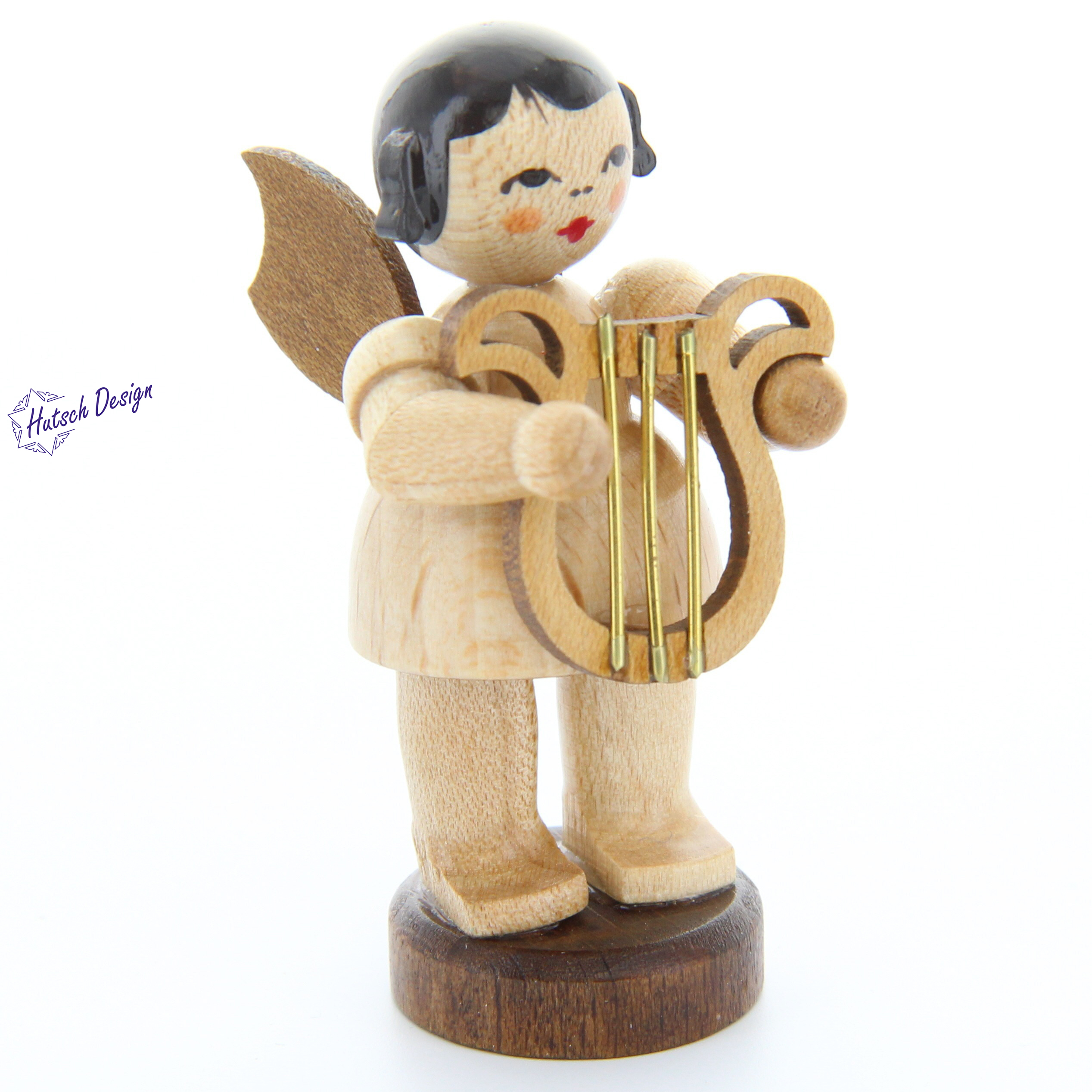 Engel stehend mit Leier, natur