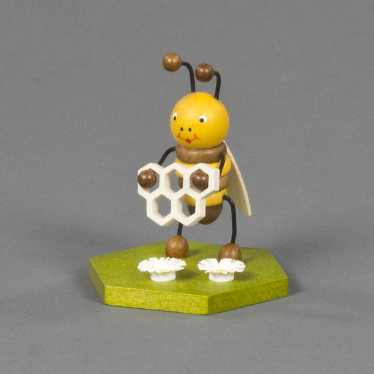 Biene mit Honigwabe 8cm