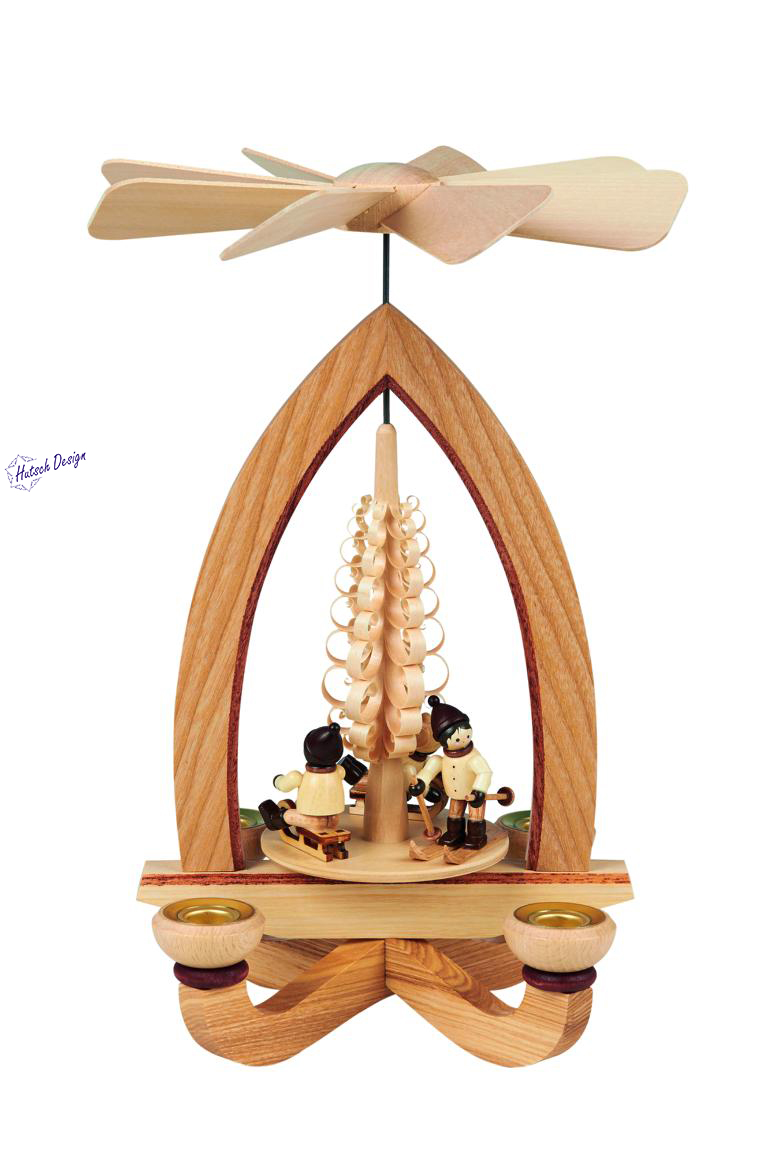 Pyramide mit Winterkinder  (4,5 cm) 28cm