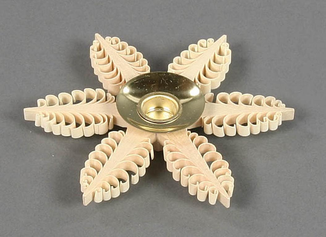 Kerzenhalter Spanstern, für Kerze d14mm Kerzenhalter Spanstern, für Kerze d14mm