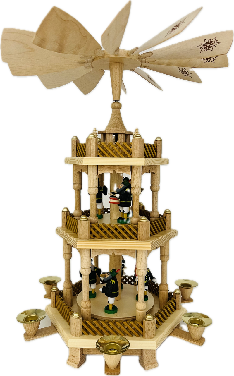 Pyramide Bergmannszug 2-stöckig 43cm Pyramide Bergmannszug 2-stöckig 43cm