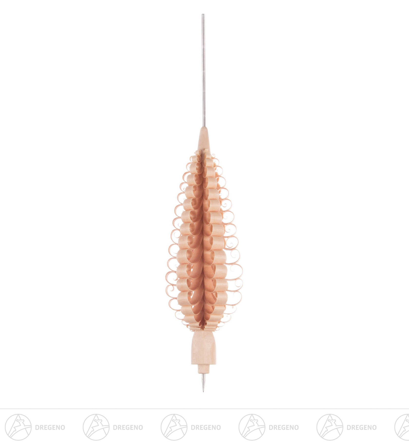 Spanbaum 14cm mit Bohrung und Pyramidennadel