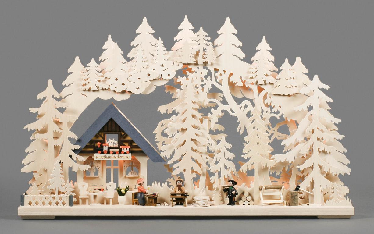 Schwibbogen Schwibbogenwerkstattgroß, indirekt elektrisch beleuchtet