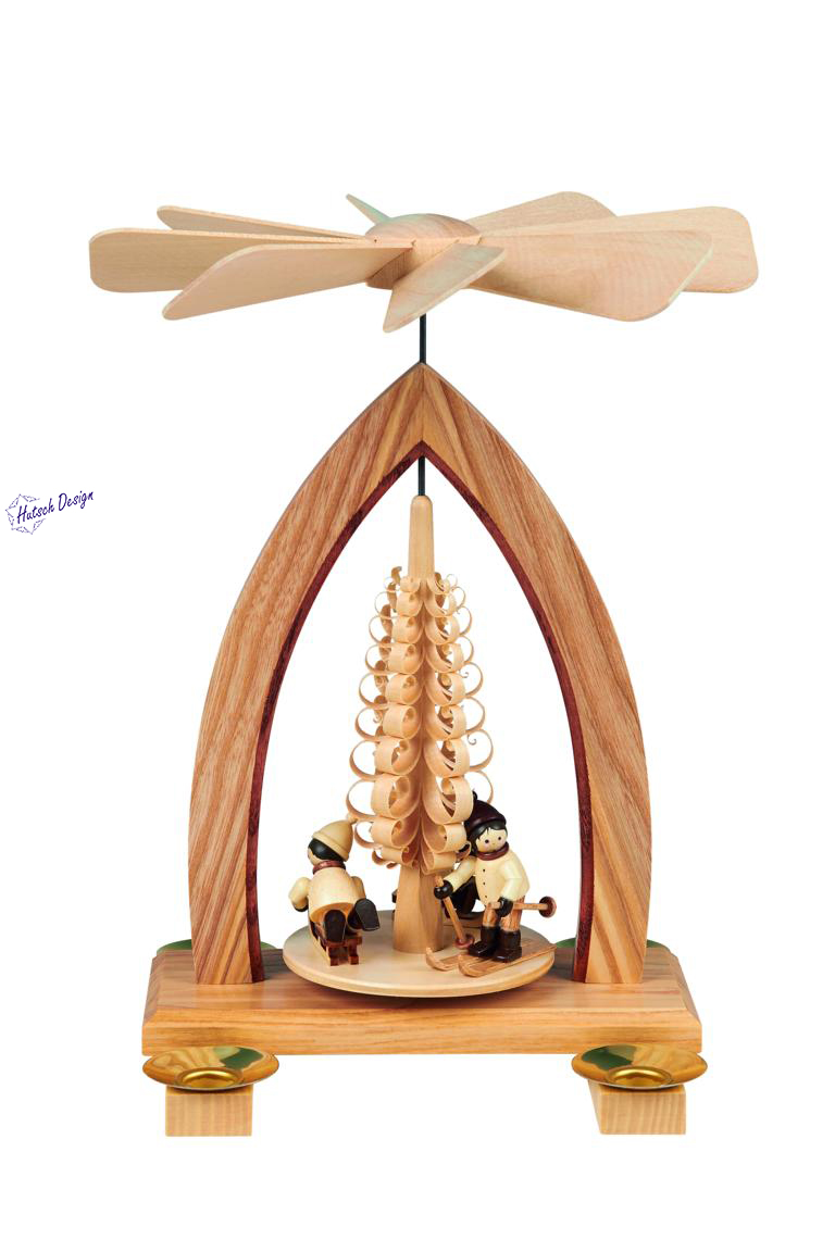 Pyramide mit Winterkinder 26cm