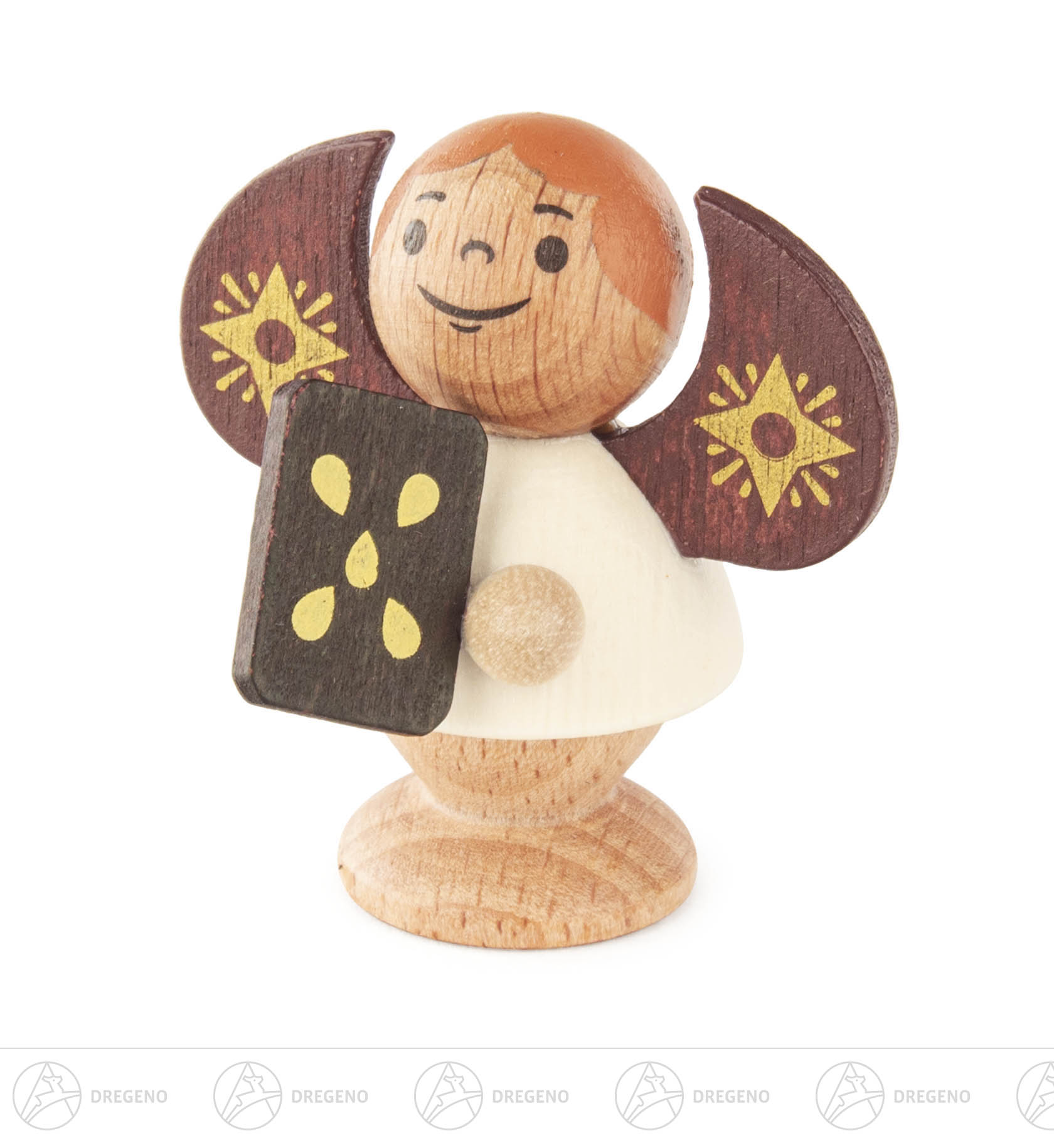 Engel mit Pfefferkuchen, natur 5cm