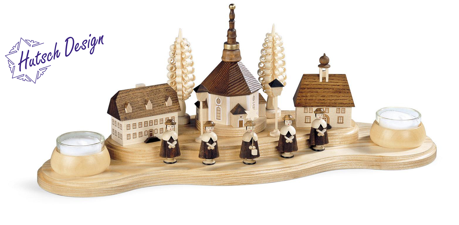 Kerzenhalter Seiffener Dorf, groß Kerzenhalter Seiffener Dorf, groß