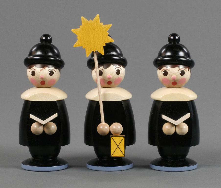 Kurrendefiguren schwarz, 18cm (3) Kurrendefiguren schwarz, 18cm (3)