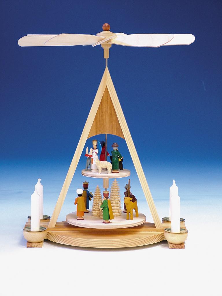 Pyramide mit Geburt  bunt