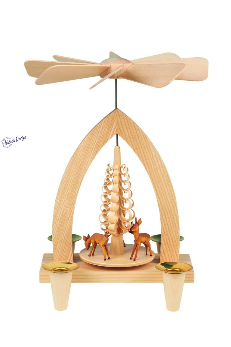 Pyramide mit Rehe 26cm Pyramide mit Rehe 26cm