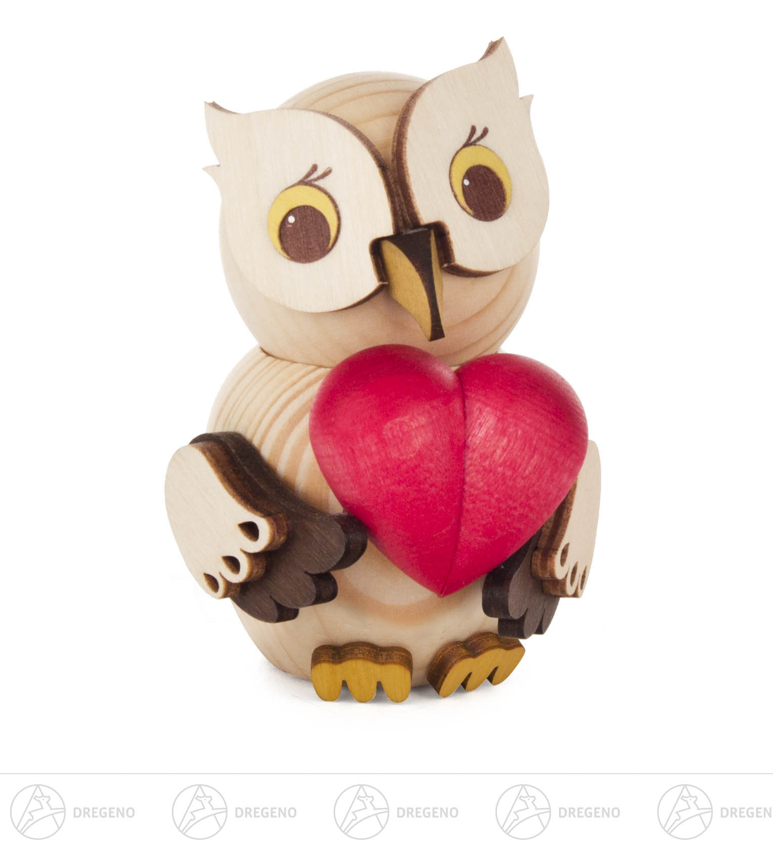 Mini-Eule Mit Herz 7cm