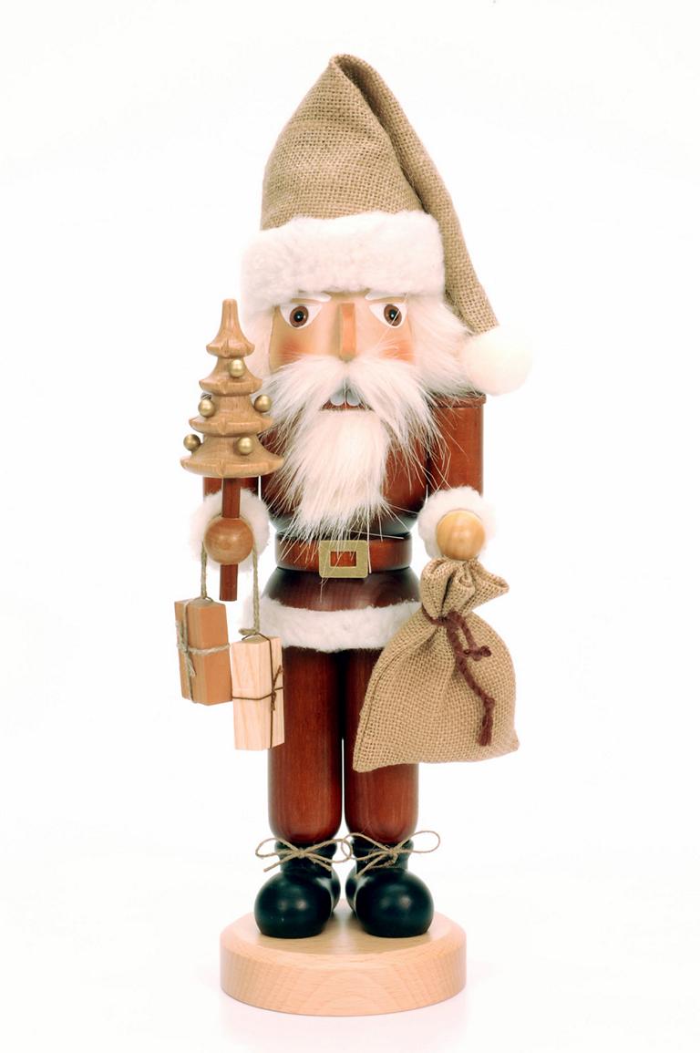 Nussknacker Weihnachtsmann natur  40,5 cm