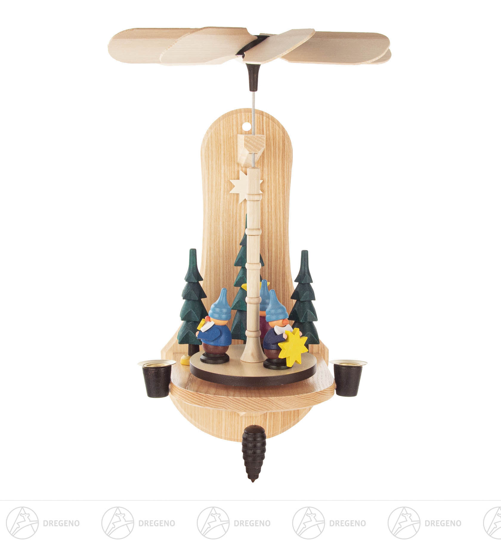 Wandpyramide Sternenzwerge Für Wachskerzen 14mm