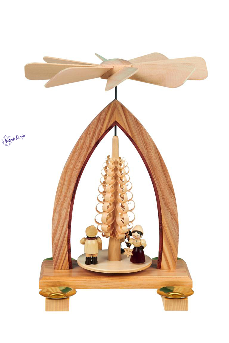 Pyramide mit Lampionkinder 26cm Pyramide mit Lampionkinder 26cm