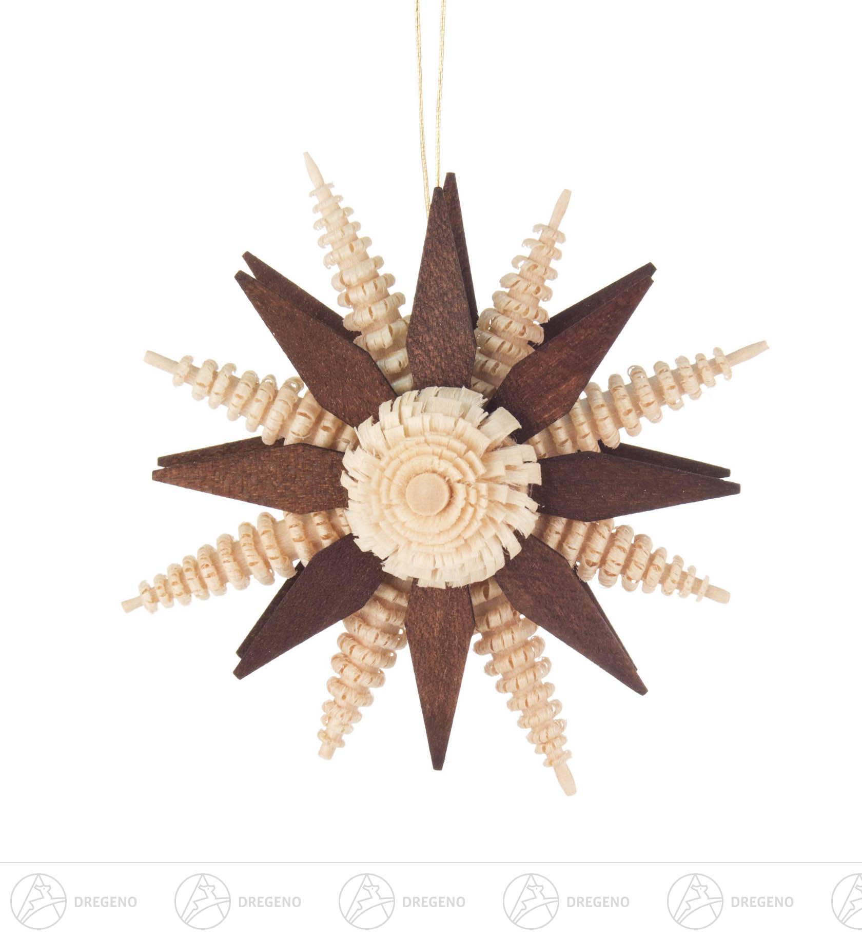 Behang Stern braun 7cm