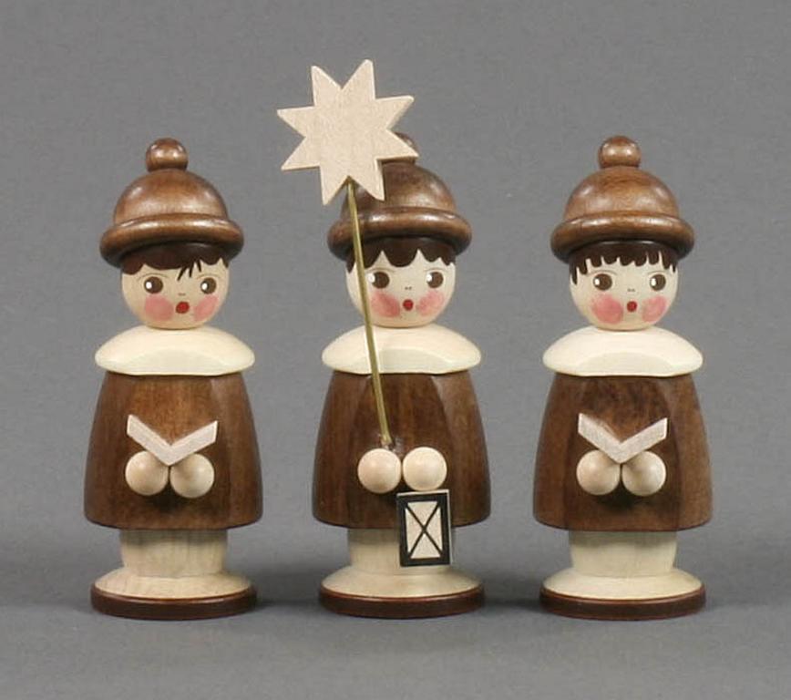 Kurrendefiguren natur, 7,5cm (3)