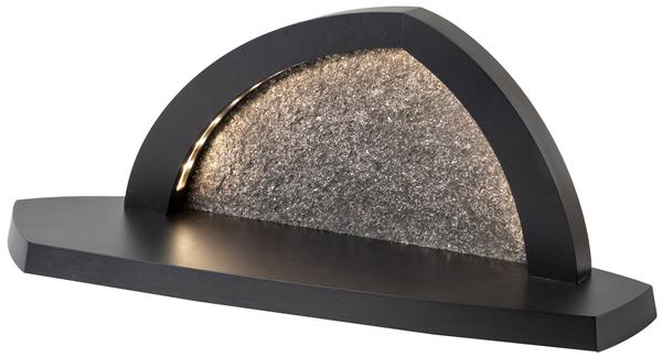 Gesteinsbogen 15x37x13cm anthrazit LED beleuchtet ohne Bestückung