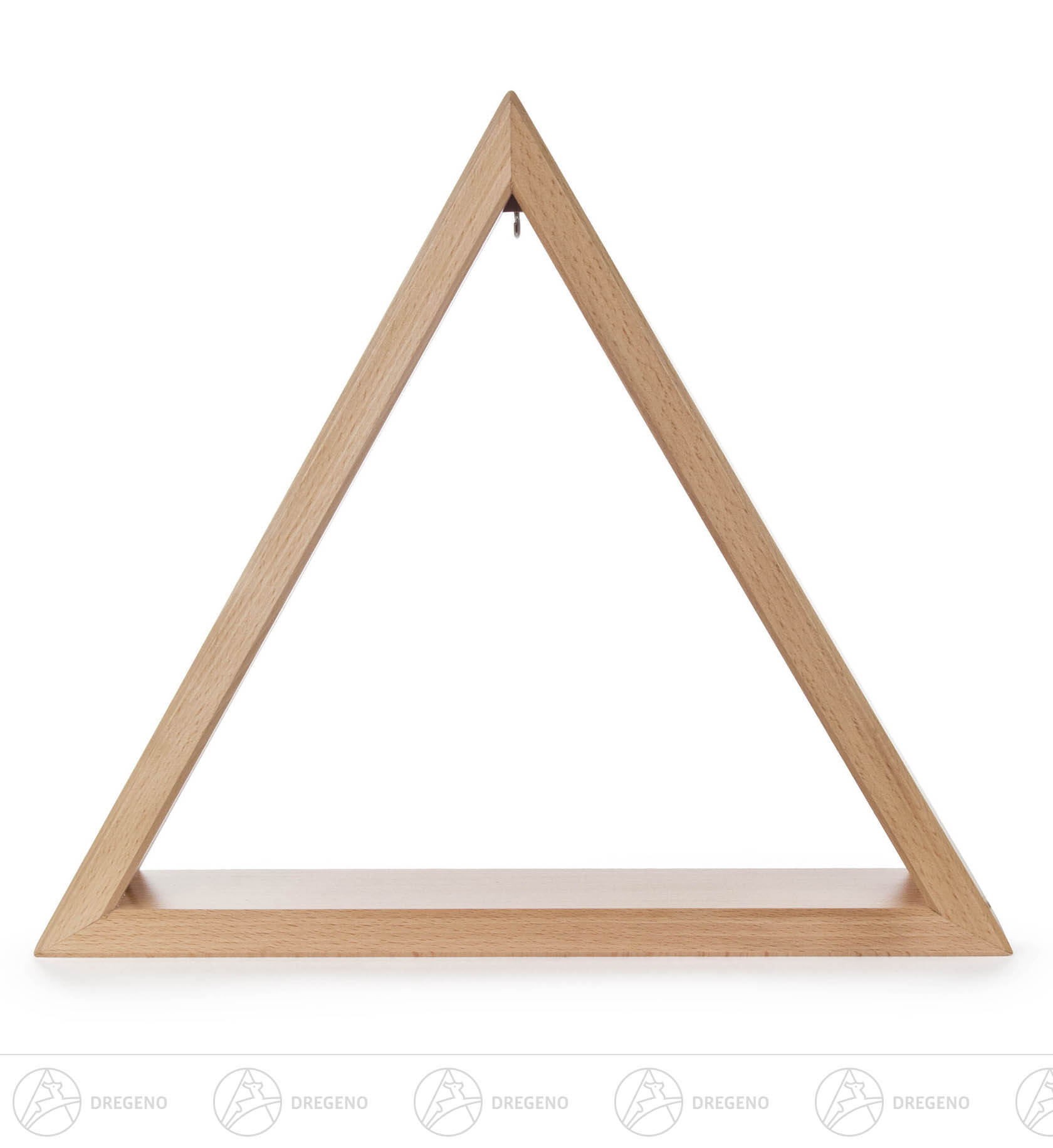 Beleuchtetes Dreieck natur 35cm mit LED Band 12V/Trafo 100-240V 35x40cm