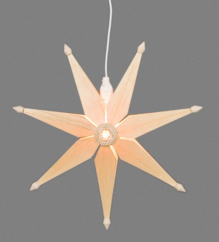 Weihnachtsstern einfach natur, elektr. Beleuchtung