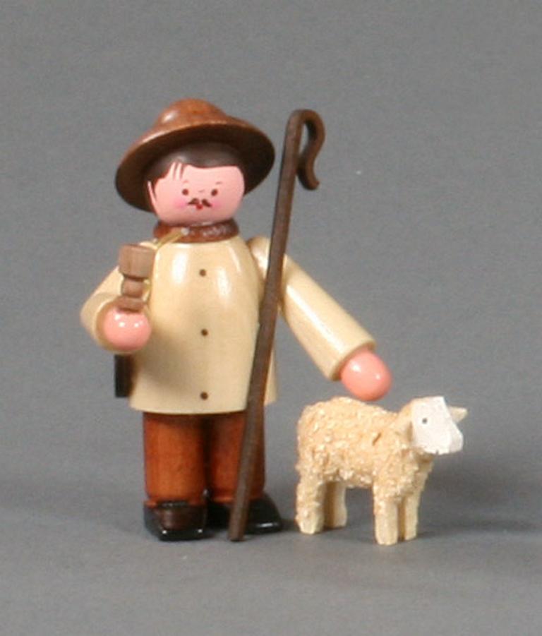 Hirte mit Schaf natur