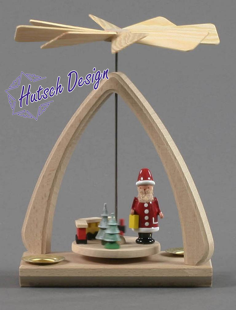 Pyramide mit Weihnachtsmann für Kerzen d14mm Pyramide mit Weihnachtsmann für Kerzen d14mm