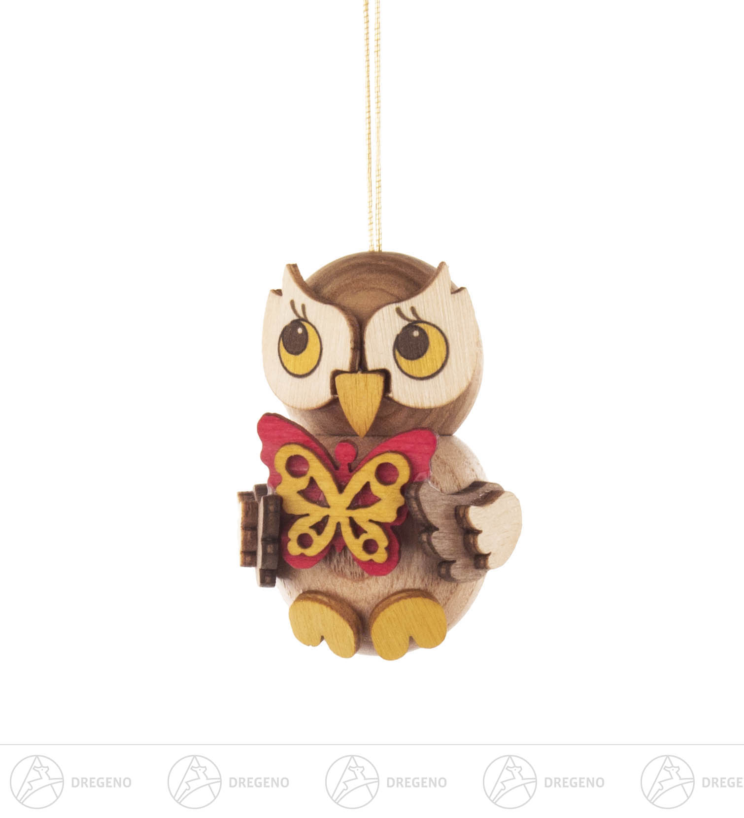 Behang Eulenkind mit Schmetterling 4cm