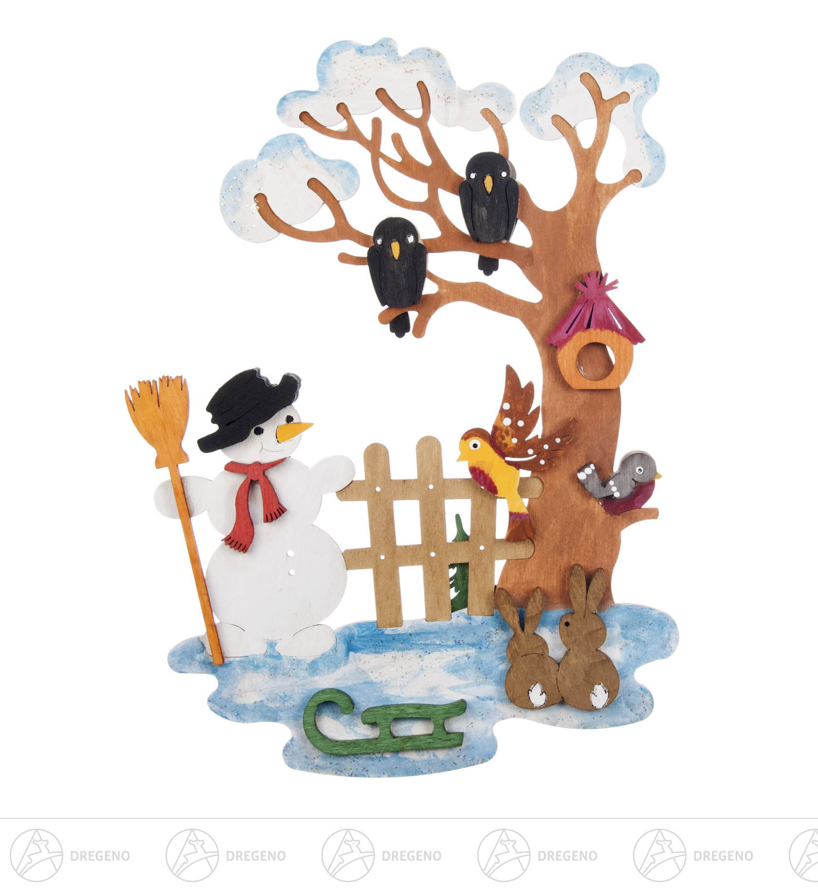 Bastelset Fensterbild Winter 15x22cm