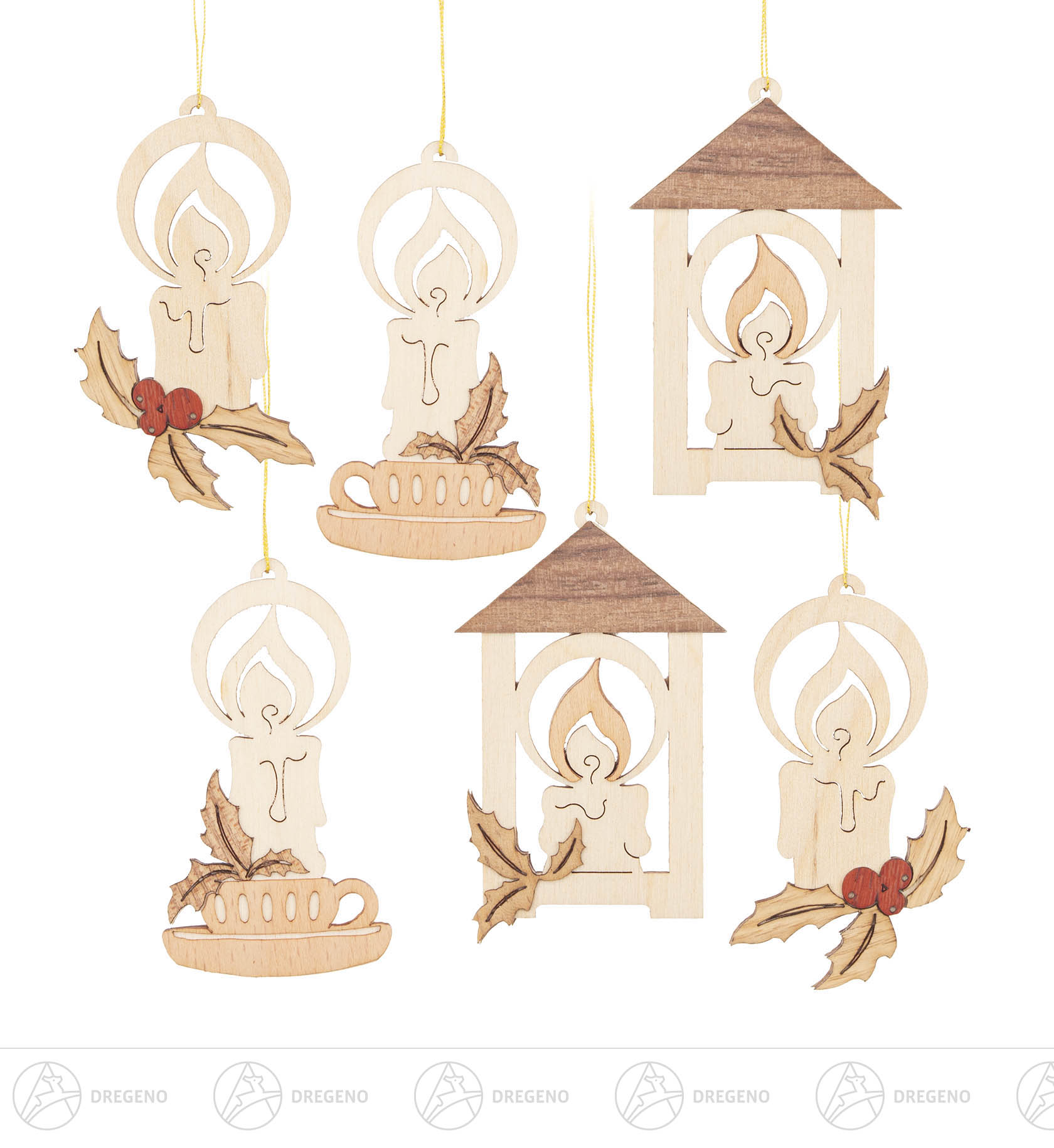 Behang Kerzen (6) 8cm