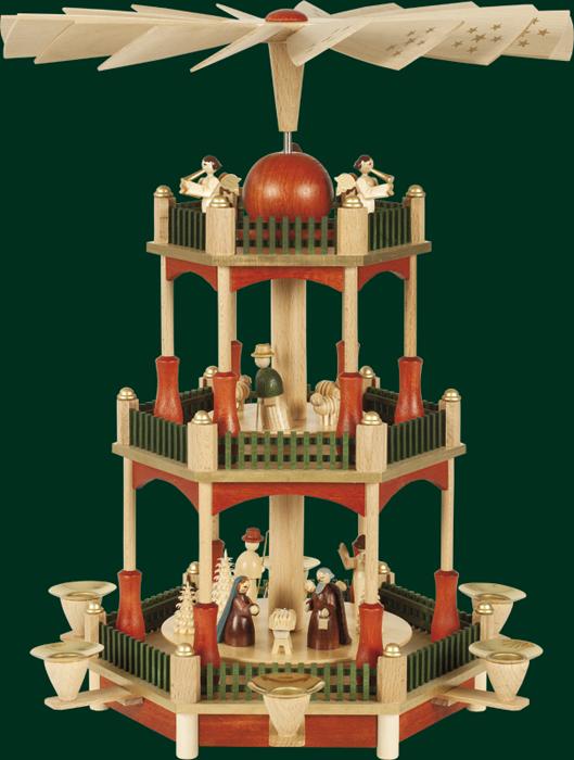 Pyramide Christi Geburt 2-st.  39 cm