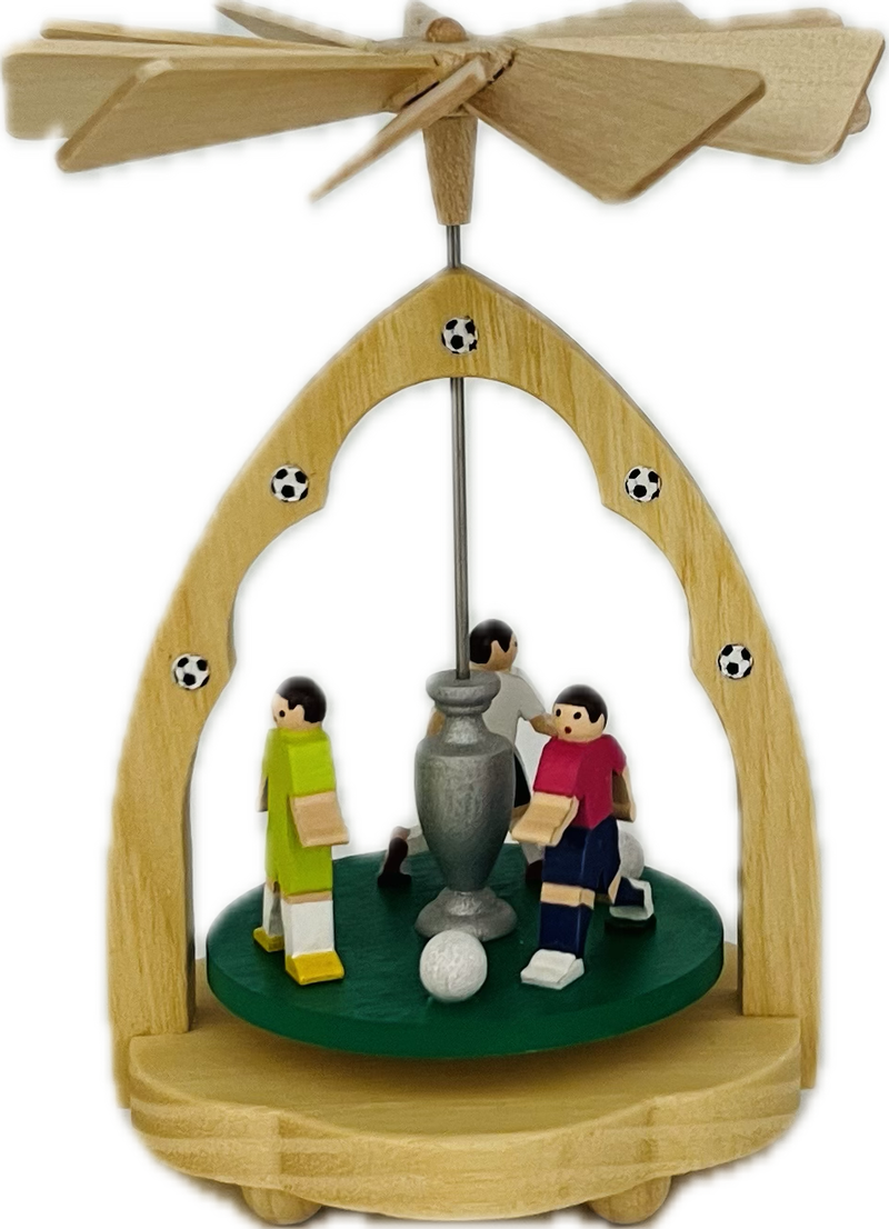 Wärmespiel Fussball aus Seiffen 11cm