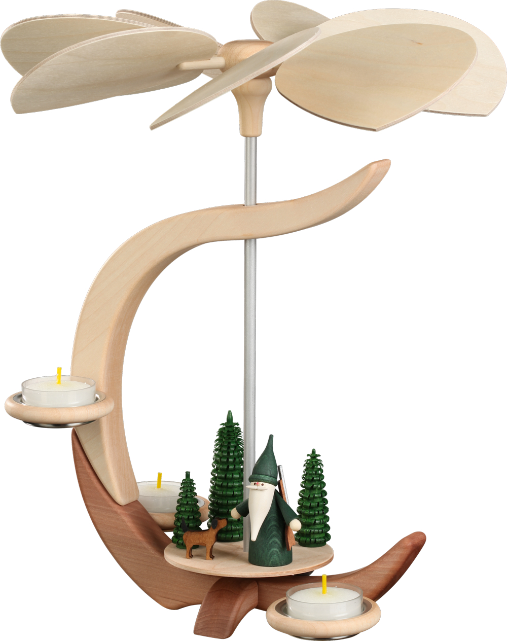 Pyramide C Form Motiv Jägerwichtel 30 x27 x27cm